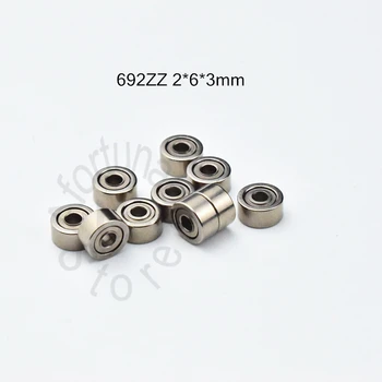 692ZZ 2*6*3mm 10piece rulment transport gratuit ABEC-5 Metal Sigilate Mini Rulment 692ZZ / R-620ZZ oțel crom rulment