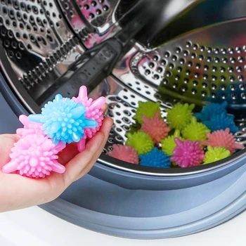 6pc Reutilizabile Magic Rufe Bila Pentru Curățare de uz Casnic de Spălat Mașină de Minge de Haine Balsam Forma de Stea Solid de Curățare Bile