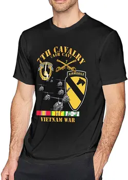 7 Cavalerie Aer Cav 1 Cavalerie Divizia W SVC Grafic Cadou Barbati T-Shirt. Vara din Bumbac cu Maneci Scurte O-Neck Tricou Unisex S-3XL