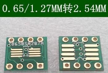 80BUC placat cu Aur OS8 MSOP8 SOIC8 TSSOP8 SOP8 transforma DIP8 IC adaptor Adaptor de Priza placa PCB (NU ÎN Pin Header)