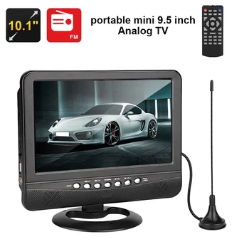 9.5 inch Auto Portabil Analog TV 3D radio Auto Multimedia Video Player DVD Player, Televiziune Unghi Larg de Vizualizare TV Analogic Plug SUA