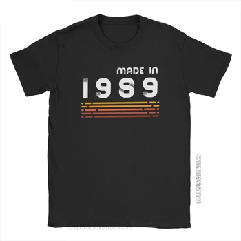 A făcut În 1989 Retro 32th Cadou Barbati Tricouri Hipster Teuri Clasic Echipajul Gât T-Shirt Bumbac Imprimat Îmbrăcăminte