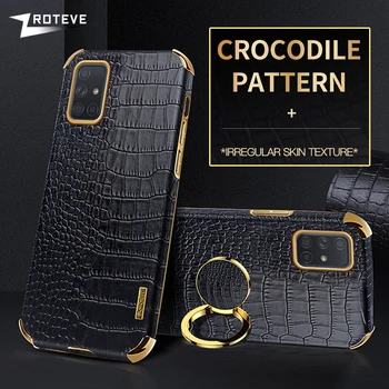 A71 Caz ZROTEVE Crocodil Model Coperta din Piele Pentru Samsung Galaxy A51 A31 A41 A21S A32 A52 A72 A13 A23 A33 A53 A73 M52 Cazuri