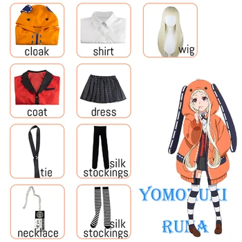 Adult Carnaval Copii Kakegurui Jabami Yumeko Yomoduki Runa Cosplay Costum Uniforma Peruca Anime Costume De Halloween Pentru Copii Anime