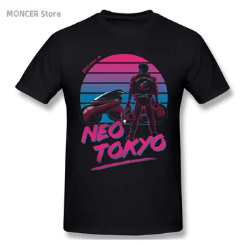 Akira bine ati venit La Neo Tokyo Barbati Tricouri Anime Japonia Noutate Tricou cu Maneci Scurte T-Shirt din Bumbac Idee de Cadou Haine
