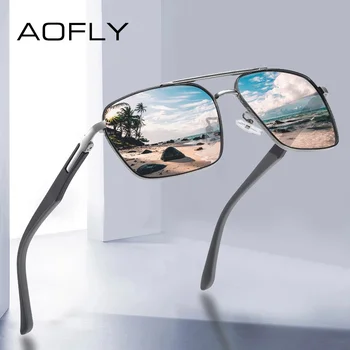AOFLY Epocă Pătrat Polarizat ochelari de Soare Barbati Anti-orbire Ochelari de Soare Pentru Femei Ochelari de Conducere oculos de sol masculino UV400
