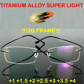 Brand Titan 2g!! super Optic Rama de Ochelari fără ramă Ultra Light Ochelari de Citit +1 +1.5 +2 +2.5 +3 +3.5 +4