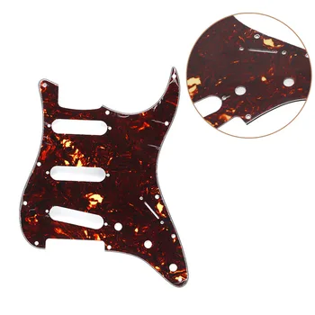 Broască Țestoasă roșu Chitara Electrica Pickguard Zero Placă pentru Fender Stratocaster