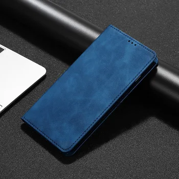 Caz Flip Pentru Xiaomi MI 11 10 t Pro 9 8 Lite Portofel din Piele Capacul de Pe Xiaomi MI nota 10 6 6x 5 5x Soft Shell Card Magnetic Holder