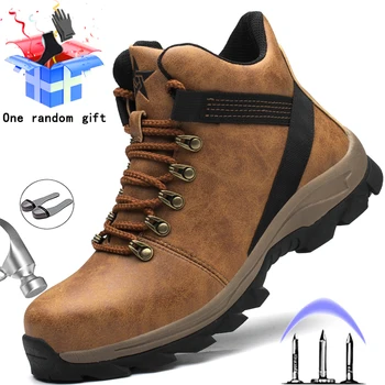 Cizme De Iarna Pentru Bărbați Încălțăminte De Protecție Indestructibil Pantofi De Lucru Puncție-Dovada Munca Adidași De Sex Masculin Steel Toe Pantofi De Lucru Cizme De Siguranță 2020