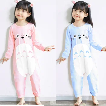 Copilul de Bumbac cu Maneci Lungi Vladan Copii Haine de Acasă Pijamale Copil Drăguț Animal Sleepwear Fată Băiat Salopeta Copii salopete Jerse