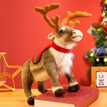 Crăciun Elan Jucărie Moale Reni Papusa De Plus Moale De Pluș Modelul Decorativ Papusa Sub Bradul De Craciun Merry Xmas Copii Cadou