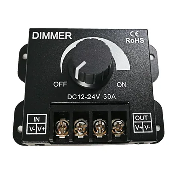 DC Scăzut Variator de Tensiune DC12-24V 30A Singur Canal LED Dimmer Controler pentru o Singură Culoare 5050 3528 LED Strip lumina