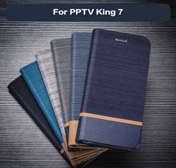 De afaceri din Piele Sac de Telefon Caz Pentru PPTV Rege 7 Flip Book case Silicon Moale Capacul din Spate Pentru PPTV Regele 7S PP6000 Slot pentru Card de Caz