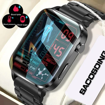 De Sănătate Nou Ceas Inteligent Bărbați Sangao Laser Rata De Inima Tensiunea De Fitness Ceasuri Smartwatch Rezistent La Apa Pentru Bărbați Xiaomi Mere+Cutie