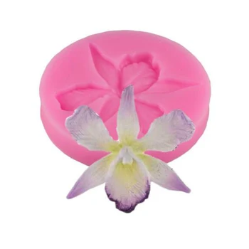 Decorare tort de Silicon Creative Patiserie Formă Matriță de Ștanțare 2022 Orhidee 1 Fondant Bucătărie Flori 3D pc Decor de Copt Instrumente Noi