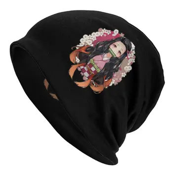 Demon Slayer Nezuko Capota Pălărie Tricotate Pălărie Goth Toamna Iarna Street Chelioși Căciuli Palarie Unisex pentru Adulti Primăvară Caldă cu Dublă utilizare Capac