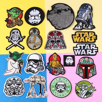 Disney Star Wars Patch-uri Brodate Yoda copilul Patch Pentru Îmbrăcăminte de Fier Pe Patch-uri de Pe Haine Patch-uri DIY Decorare de Îmbrăcăminte Pânză