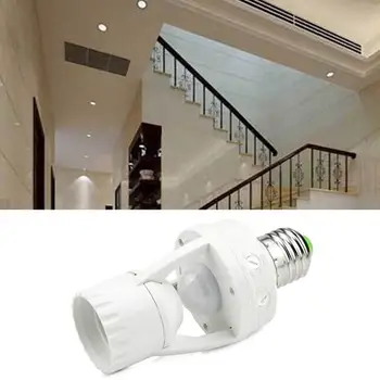 E27 Lampă cu LED-uri dulie Bec Soclu de Lumină Comutator Infraroșu PIR Senzor de Mișcare, Senzor Infraroșu Lampă Titular
