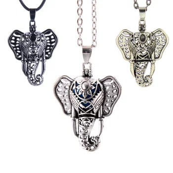 Elefant Aromoterapie Bijuterii Difuzor Colier Magnet Medalioane, Pandantive Aroma de Parfum Ulei Esențial Difuzor Femei Colier
