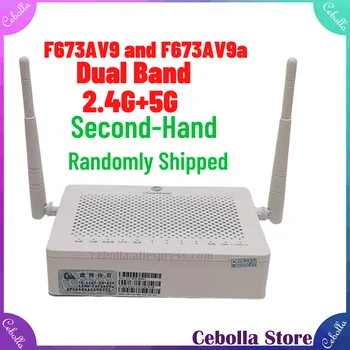 F673AV9 Second-hand Dual band FTTH 2.4 G+5G WIFI ONU Gpon pret de Fabrica modem de Fibră Usado engleză Terminal ONT Firmware 