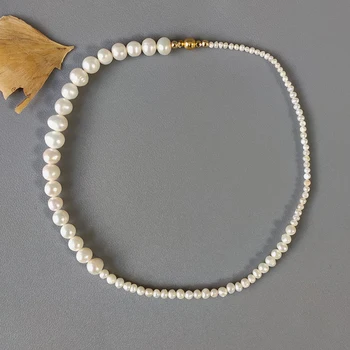 femei moda clasic de perle colier scurt naturale, perle de apă dulce cu margele gât accesoriu handmade bijuterii de înaltă calitate, cadou