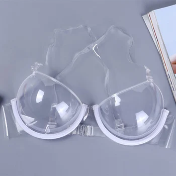 Femei Sexy 3/4 Cana Transparent Clear Push-Up Sutien Ultra-subțire Curea Invizibil Bras en-Gros Lenjerie&Dropshipping
