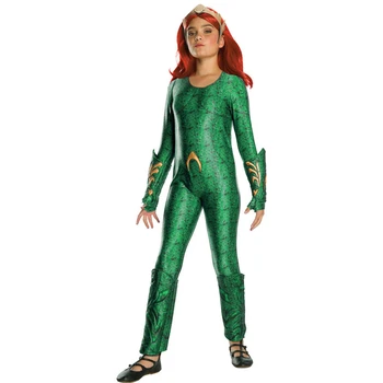 Filmul Aquaman Mera Regina Cosplay Costum Fete Body Costum De Halloween Pentru Copii Salopete Costum