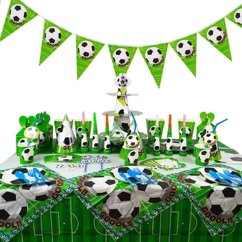 Fotbal Baloane Petrecere De Ziua Folie Decor Globos Copii Băiat Numărul De Balon Minge De Fotbal Temă De Sport Consumabile Partid