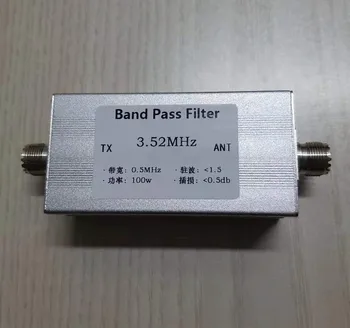 FPB-3.5-100 3.52 MHz banda de 80m filtru trece bandă BPF anti-bruiaj pentru a îmbunătăți sensibilitatea 100