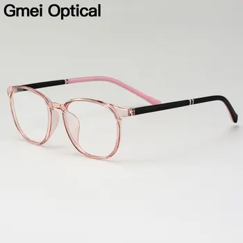 Gmei Optice Ultralight TR90 Rotund Rama de Ochelari pentru Femei Ochelari de vedere Miopie Optic Rame Feminin de Ochelari de M2064