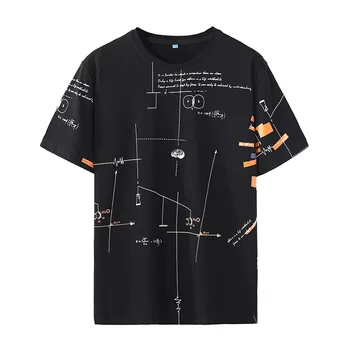 HIO HOP LIBER Mens T-shirt Casual Imprimare 2023 Vară Mâneci Scurte ALB NEGRU Tricou Tricouri Plus Supradimensionat L-6XL 7XL 8XL 9XL