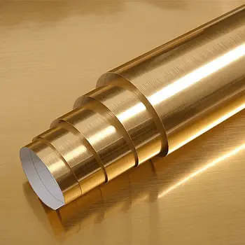 Impermeabil Aur Periat Autocolant Oglinda Folie De Aluminiu Lipicios Auto-Adeziv Tapet Blat De Bucătărie De Acasă Decor De Film