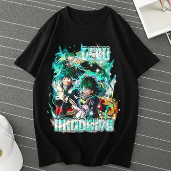 Izuku Midoriya Deku Manga T-shirt Anime Japonez Tricou Unisex T Shirt Graphic pentru Femei T Shirt Boku No Hero Academia de Moda Tee