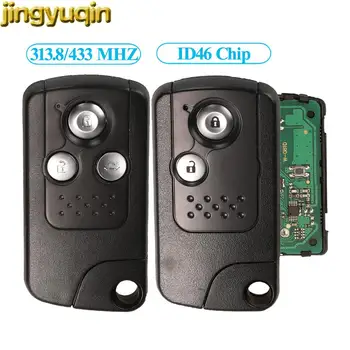 Jingyuqin Telecomanda Cheie Auto Control 313.8/433MHZ ID46 Chip Pentru Honda CR-V, Accord VIII Civic Odyssey 2/3 Butoane Smart Keyless Entry