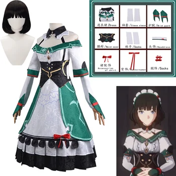 Joc Anime Genshin Impact Katheryne cosplay Costum Petrecere Peruca Halloween Aventurieri Asociere Maid dress Uniform Fata Set Complet
