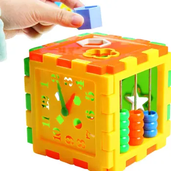 Jucărie Din Plastic Blocuri De Potrivire Copil Inteligenței Educaționale Sortare Jucării Cutie