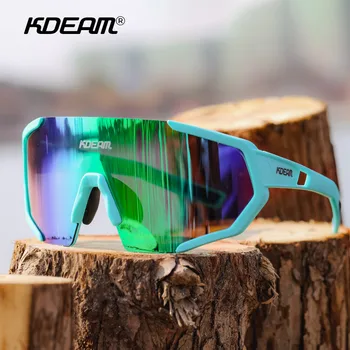KDEAM High-end pentru Bărbați ochelari de Soare Ciclism 1.1 mm Grosime Ochelari de Soare Sport în aer liber, Ușor de Echitatie ochelari de soare Cu Cutie