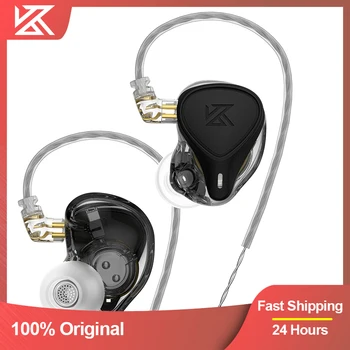 KZ ZEX Pro in-ureche căști HIFI static+dinamic+sold detasabila cu fir căști de eliminare a zgomotului de bass joc căști