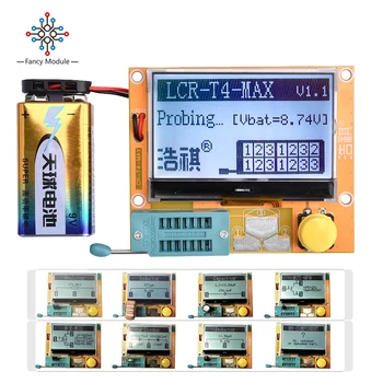 LCR-T4-MAX Tranzistor Tester Diode Triodă Rezistoare Condensatoare Bobine Tiristoare MOS Ecran LCD cu lumina de Fundal de Înaltă Precizie Test