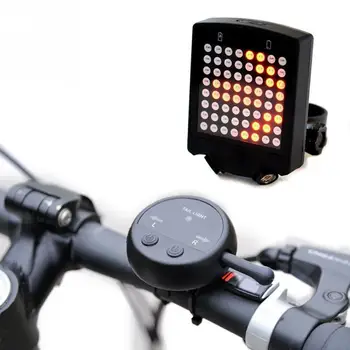 LED Biciclete Coada Lumina de Control de la Distanță de 64 de LED-uri USB Wireless Reîncărcabile Biciclete Spate Lumini de semnalizare de Siguranță lampa de control #2