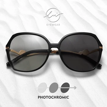 LM Brand de Lux Fotocromatică Polarizat ochelari de Soare pentru Femei Ochelari de Soare Moda de Epocă Doamnelor UV400 Ochelari de lunetă de soleil femme