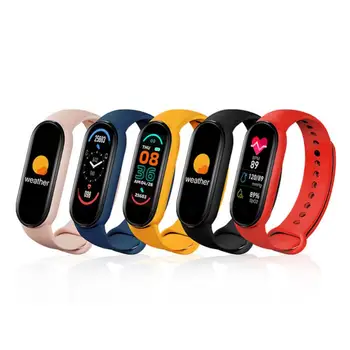 M6 Inteligent Brățară Ceas Fitness Tracker Heart Rate Monitor De Presiune Sanguina Ecran Color Brățară Inteligent Pentru Telefon Mobil