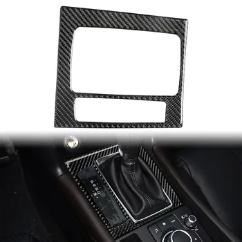 Masina Interior Consola Schimbătorului de Viteze Cadru Panou Decorativ Capac din Fibra de Carbon ABS Turnare Tapiterie Pentru 2017 2018 Mazda 3 Axela Mazda3 LHD