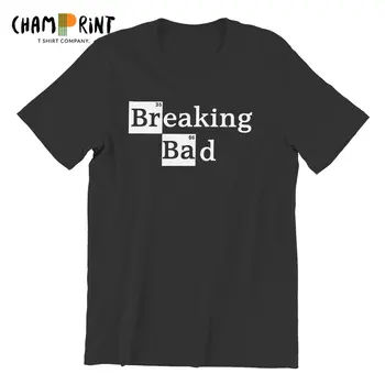 Men ' s T-shirt de Înaltă Calitate din bumbac 100% O de Gât Heisenberg Bărbați T-shirt cu Maneci Scurte Casual Breaking Bad Print T camasa Pentru Barbati