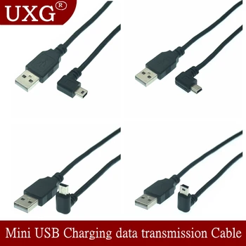Mini USB de 90 de Grade SUS / Jos / Stânga / Dreapta-Unghi La USB 2.0 de sex Masculin Cablu 0.25 m 0.5 m 1.8 m 3m 5m 50cm 180cm Pentru Camera MP4 Tableta