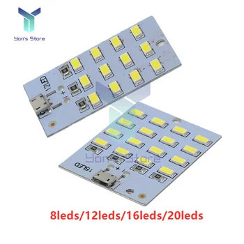 Mirco USB 5730 LED de Iluminat USB pe Panoul de Lumină Mobil de Urgență Lumina de Noapte Lumină Albă 5730 SMD 5V 430ma~470ma DIY Lampa de Birou