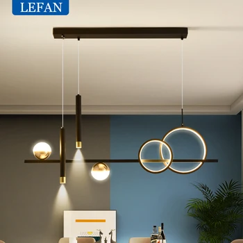 Modern design Creativ Candelabru de Lux Stil Nordic Pandantiv lampă de luat Masa Living, Masa Bar Agățat Lampă cu Reflector