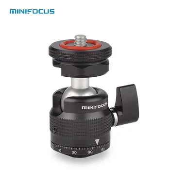 Multi-funcție Mini Ballhead Cap de Minge, 360° Panorama cu Hot Shoe Bază Surub 1/4 Inch pentru Camera Video DSLR Lumina Microfon