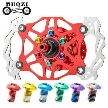 MUQZI 12BUC Colorate Rotor Disc de Frână Șurub T25 M5*9mm cu Rotor Disc Șurub MTB Biciclete Rutier de Frână Șurub de Fixare Accesorii Ciclism
